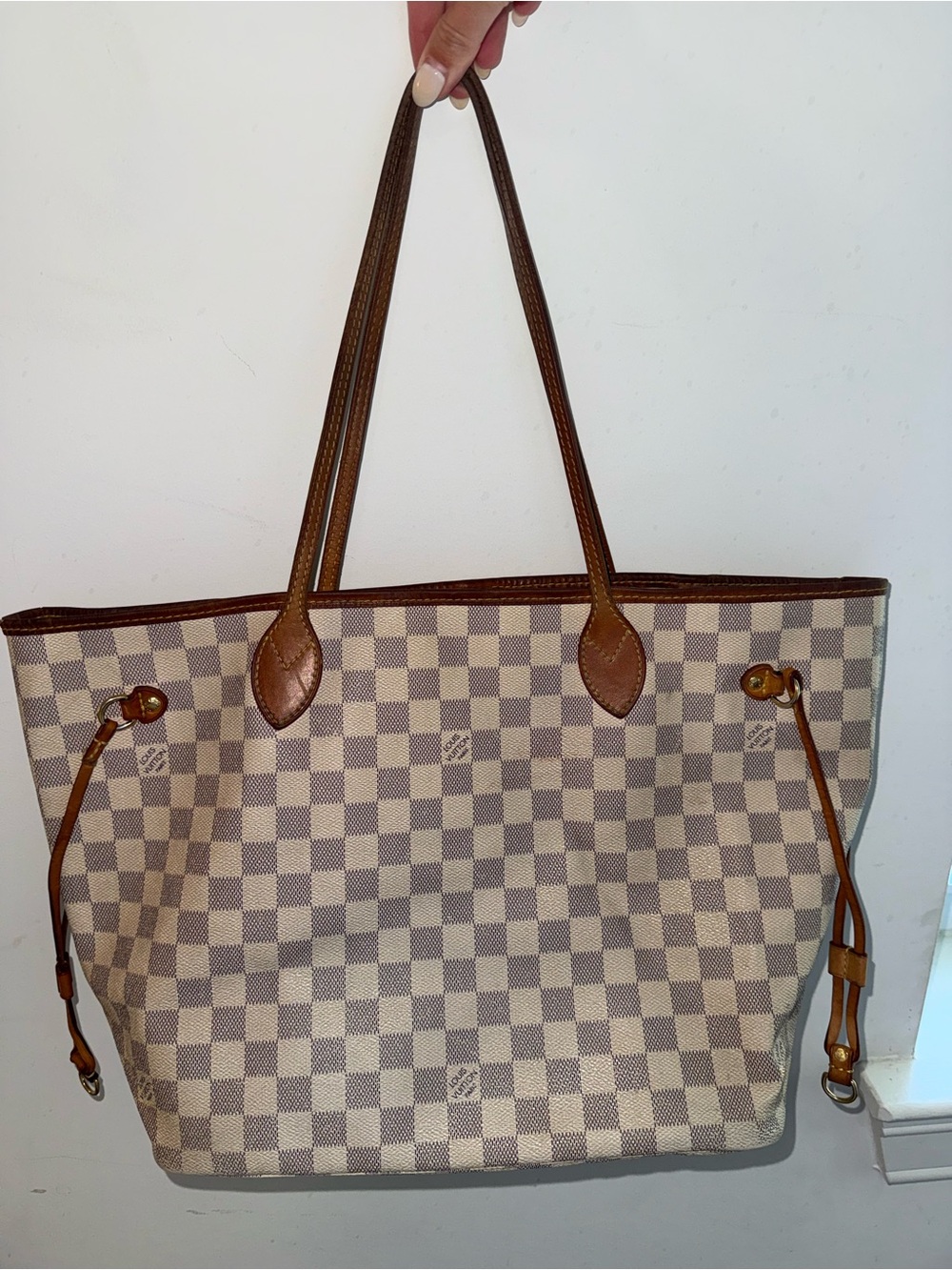 Louis Vuitton Damier Azur Canvas Neverfull MM Bag